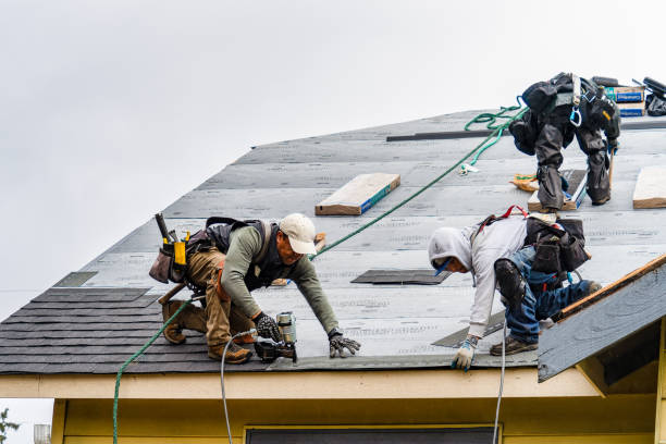 Professional Gutter Installation technician working in Chanhassen, MN